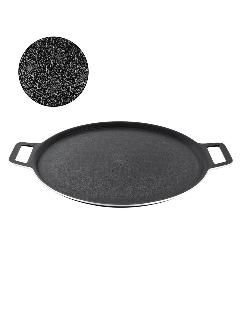 Life Smile 40cm Hybrid Stainless Steel Non-Stick Pizza Pan with Induction Base - Image 1